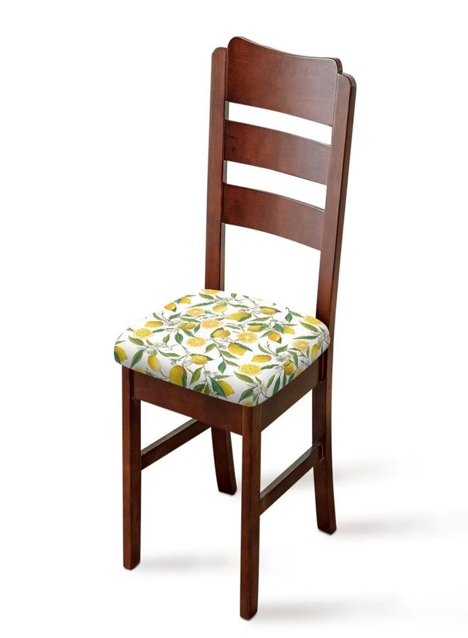 Pzuqiu Lemons Square Chair Cushion Cover for Dining Office Wear Resistant Chair Seat Slipcover Home Chair Essentials Comfy Soft Upholstered Chair Seat Covers - Image 5